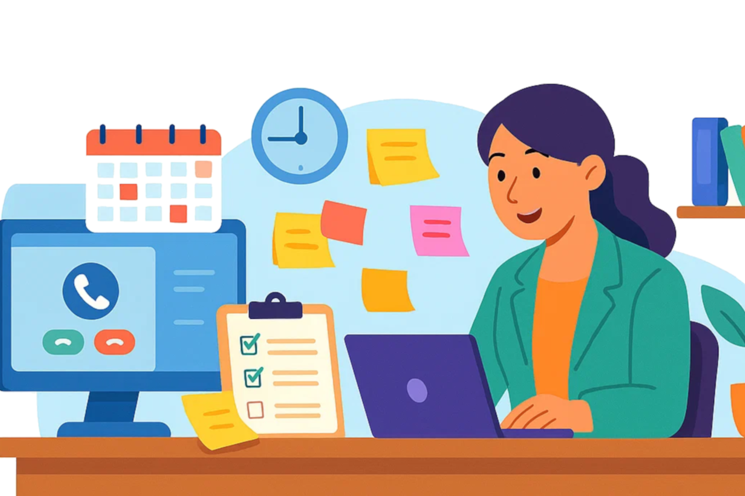Paralegal working